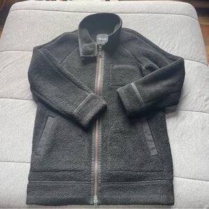 Women's Madewell Size Small Black Fleece Zip Up